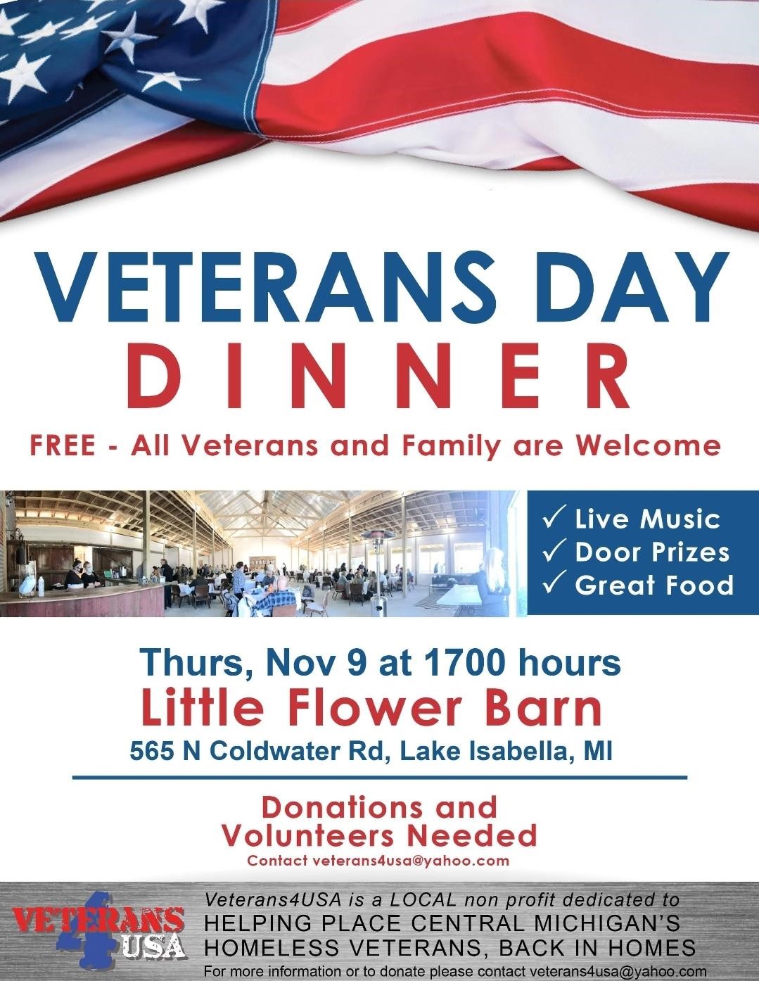 Veteran’s Day Dinner Isabella County Republicans